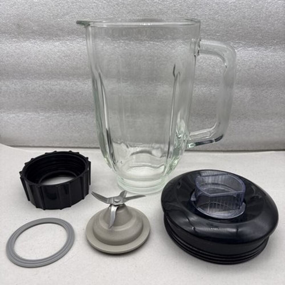 5-Cup Glass Blender Jar w/ Blade Assembly, Replacement parts For BLACK&DECKER...